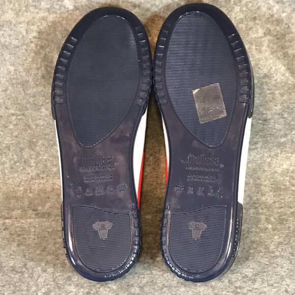 Melissa + Fila Blue White Women's Lace Up Sneakers - Picture 11 of 11